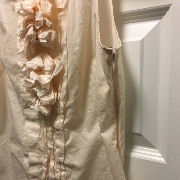 Peach blush ruffle J Crew Tank - Picture 3 of 4